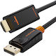 Cabletime CT-AV585-02G DisplayPort Male Cable - 1.8m Black