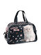 Paso Kinder Tasche Umhängetasche Schwarz 40x25x15cm