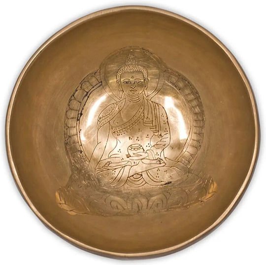 Θιβετιανό Μπολ Διαλογισμού Medicine Buddha Singing Bowl Hand Carved 12cm