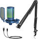 Fifine A6T Dynamic Microphone Set for Vocals in Blue Color