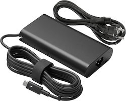 Avizar USB-C Мрежово зарядно устройство Dell Lenovo Laptop PD 90W 2.7m Кабел Черен