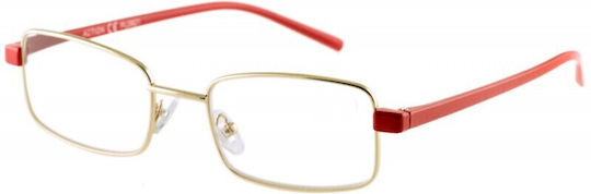 Nea Optiki Lesebrillen +2.00 in Rote Farbe MO1052C1200