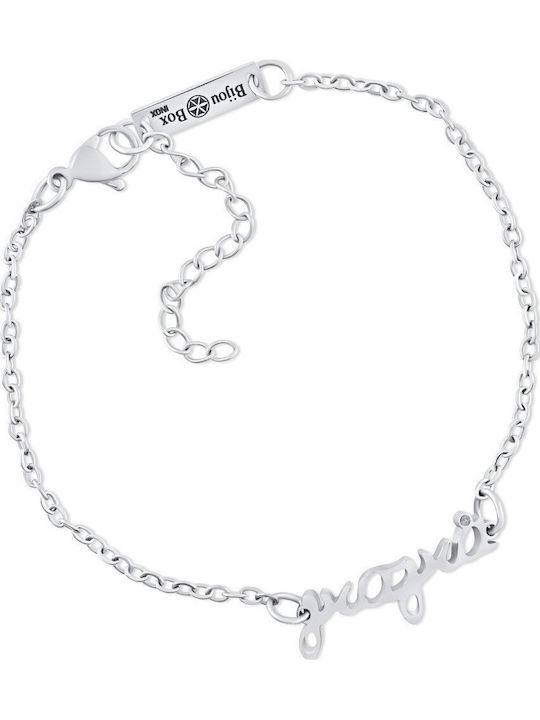 Bijou Box Damenarmband aus Stahl mit Zirkon
