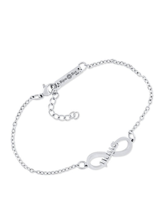 Bijou Box Damentrailing Armband mit Plan Mutti aus Stahl