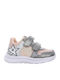 Kids Sneakers Anatomic With Hoop & Loop Closure Silver