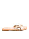 Women's Flat Sandals Gold