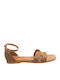 Women's Flat Sandals Tabac Brown