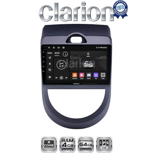 Clarion Gl52693 Oem Мултимедийна Екран Автомобилен Kia Soul 2009 > 2013 CarPlay AndroidAuto Bt Gps Wifi Gprs