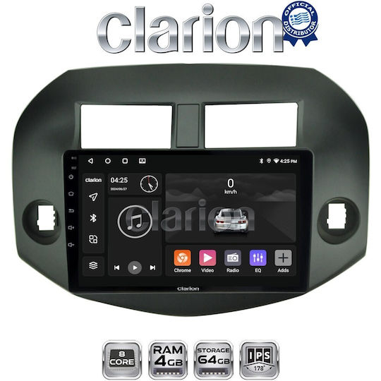 Clarion Gl52018b OEM Мултимедийна Екран Автомобилни Аудио Системи Toyota RAV4 2007 > 2012 CarPlay AndroidAuto BT GPS WiFi GPRS