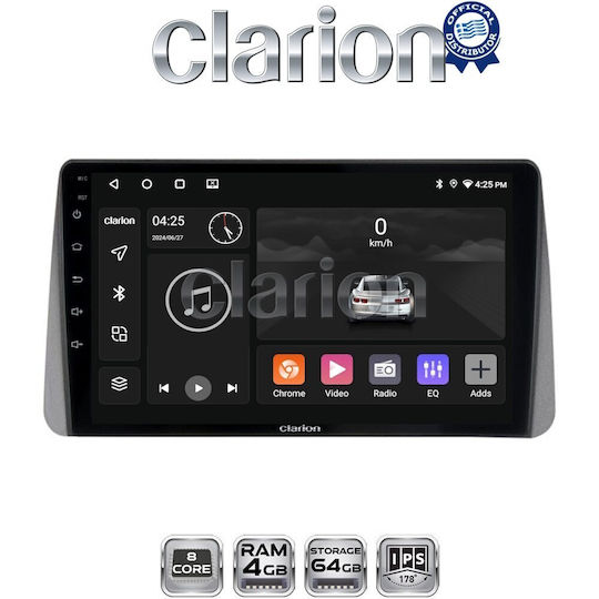 Clarion Gl52749 Ecran OEM Multimedia Sisteme Audio Auto Fiat Tipo 2015 > 2019 CarPlay Android Auto BT GPS Wi-Fi GPRS