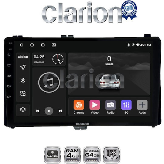 Clarion Gl52418 ОЕМ Мултимедийна Екран Автомобилни Аудио Системи Toyota Auris '15> & Corolla '17-'19 CarPlay AndroidAuto Bt Gps Wifi Gprs