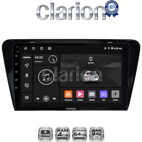 Clarion Gl52279 OEM Мултимедийна Екран Автомобилни Аудио Системи Skoda Octavia 7 2013>2020 CarPlay AndroidAuto BT GPS Wi-Fi GPRS