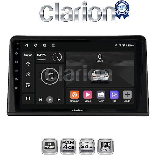 Clarion Gl52326 Екран OEM Мултимедия Автомобилни Аудио Системи Renault Express 2023 CarPlay AndroidAuto BT GPS Wi-Fi GPRS