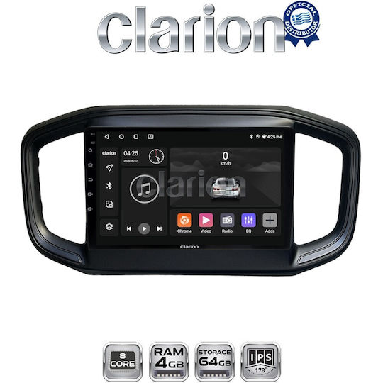 Clarion Gl52259 OEM Multimedia Auto-Audiosystem Fiat Strada 2021 Carplay Android Auto Bluetooth GPS Wi-Fi GPRS