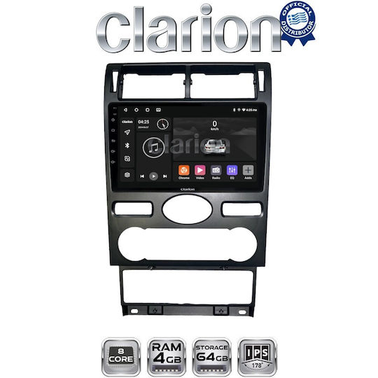 Clarion Gl52104 OEM Мултимедийна Екран Автомобилни Аудио Системи Ford Mondeo 2003 > 2006 Apple CarPlay Android Auto Bluetooth GPS Вграден Wi-Fi GPRS