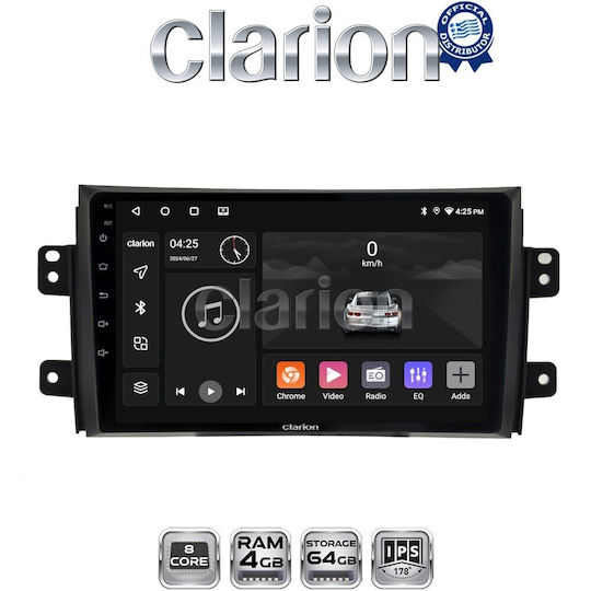 Clarion Gl52446 Oem Multimedia Auto-Audiosystem Fiat Sedici 2005 > 2013 Suzuki(Auto) Sx4 2005 > 2013 Carplay Android Auto Bt GPS Wifi GPRS