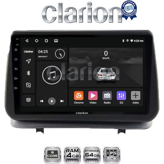 Clarion Gl52319 OEM Мултимедийна Екран Автомобилни Аудио Системи Renault Clio III 2005 > 2011 CarPlay AndroidAuto BT GPS WiFi GPRS