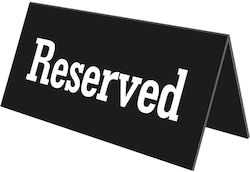 Reserved Επιτραπέζια Σήμανση Μαύρο 10τεμ 6-73311