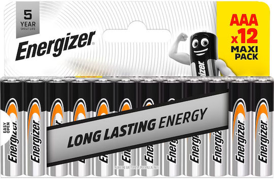 Energizer Batteries Alkaline Aaa 12pcs Alkaline Everyday Blister