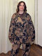Moutaki Long Women's Blazer Brown/multi