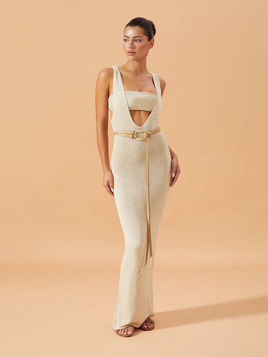 SweetFashion Φόρεμα Παραλίας Μπεζ