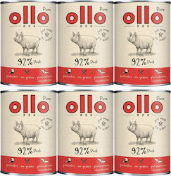 Ollo Ollo Nasses Hundefutter mit Fleisch 6x850g Ollo Ollo Nasses Hundefutter mit Fleisch 6x850g