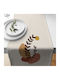Aberto Design Mehrfarbiger Läufer Beige 40x135cm