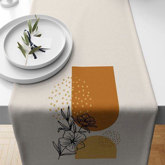 Aberto Design Läufer Mehrfarbig Beige 40x135cm