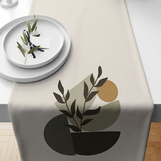 Aberto Design Läufer Mehrfarbig Beige 40x135cm