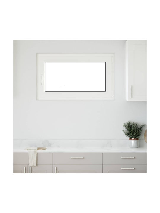 vidaXL Hinged PVC Window Risor Width 100x Heigh...
