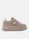 Women's Flatforms Sneakers Beige-Dark