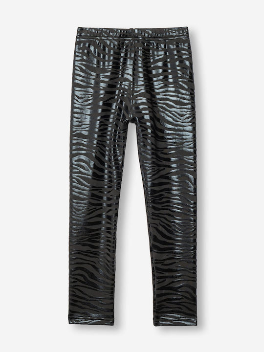 Kinderleggings Lang Schwarz