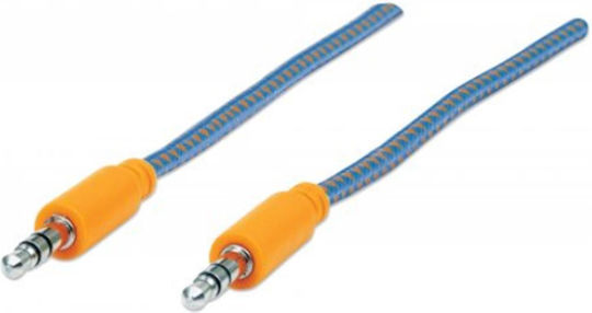 Manhattan Audio Cable Mht394093 3.5 Mm Jack 3.5 Mm Jack 1 M Blue Orange