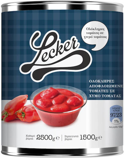 Lecker Αποφλοιωμένες Τομάτες 2,5kg 6-72623