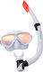 Aquablue Silicone Diving Mask with Snorkel White