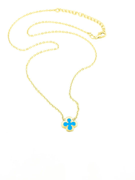 Kontopoulos Cross from Gold Plated Silver with Chain