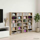 vidaxl Cd-Schrank 2 Stück Sonoma Eiche 60x17x92cm