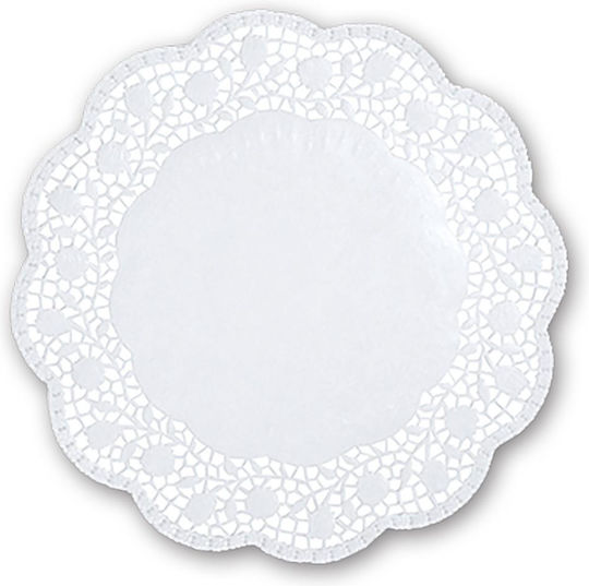 Pap Star Disposable Place Mats White Lace 30cm 100pcs