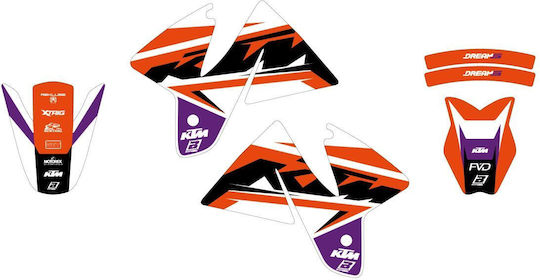 Set De Autocolante Grafice Dream 5 Sx 98-00 Blackbird Racing 2534ab
