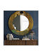 Wallity Wandspiegel mit Hölzernes Rahmen Durchmesser 58cm