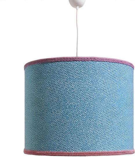 Einfaches Kinderzimmer-Deckenleuchte Hängend mit E27-Fassung Hellblau 35x20cm