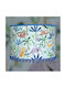Einfaches Kinderzimmer-Deckenleuchte Hängend mit E27-Fassung Blau 35x25cm