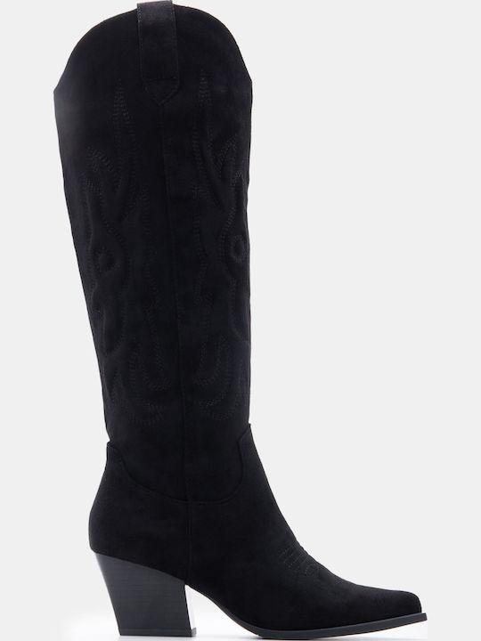 Luigi Suede Women's Boots Cowboy with Mid Heel ...