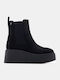 Women's Ankle Boots with Medium Heel Black