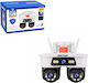 Jortan CT2322 IP Dual Κάμερα Παρακολούθησης Wi-Fi Αδιάβροχη με Ηχείο και Φακό 3.6mm