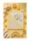 Esthisis Cotton Flannel Swaddle Blanket Yellow 95x80cm
