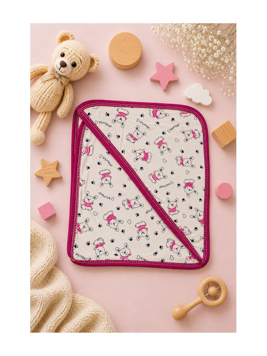 Esthisis Cotton Flannel Swaddle Blanket Fuchsia 95x80cm