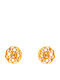 Bizoutaki Stud Earrings Gold Plated Silver with Stones