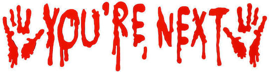 Gel Wandsticker Glas You're Next & Rote Handflächen