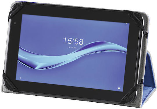 HAMA Strap Flip Cover Blue (9.5 - 11 Inch Tablets)